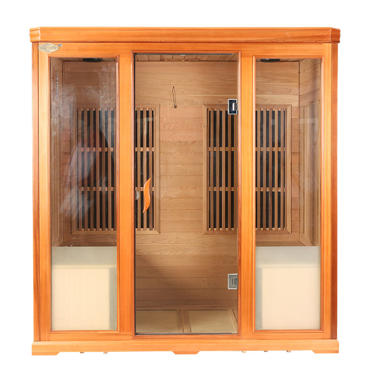 What materials are used to construct the sauna room, and are they safe and durable?